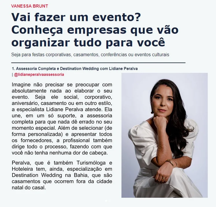 Matéria do Jornal Correio mostrando que somos a maior referência